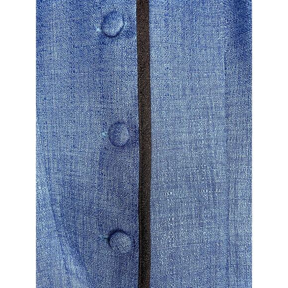 VIntage Leslie Fay cropped blazer blue SZ 10P - Picture 5 of 8